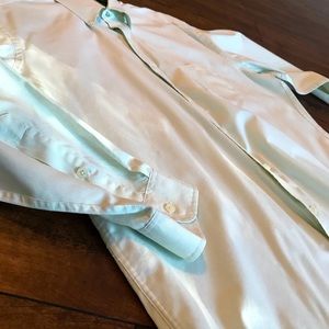 Mens Long Sleeve Club Room Button Down Shirt Size M Fit- Pinpoint